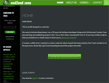 Tablet Screenshot of end2endzone.com